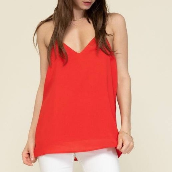 NWT Tomato red Newbury Kustom Strap top - Picture 1 of 2